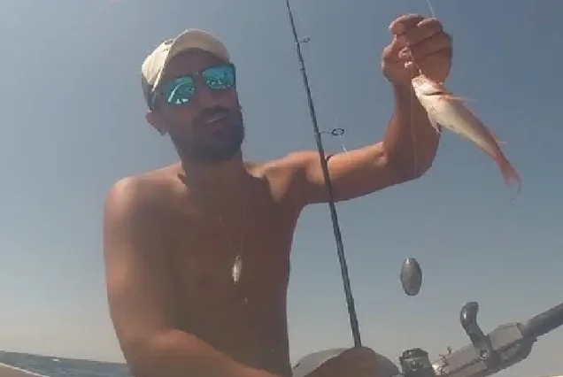 Fresh seafood lunch served on board private fishing trip Hurghada