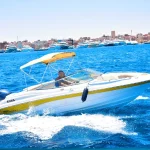 Luxury VIP private speedboat Hurghada for snorkeling trips.
