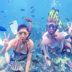 Snorkeling with colorful fish on private speedboat Hurghada.