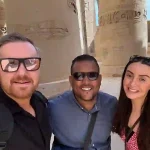 Manolo Tours Egypt private guide at Karnak Hypostyle Hall.