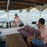 Private boat trip on the Nile during Luxor tour experience.