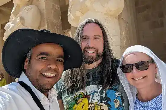 Karnak Temple, Luxor, and Manolo Tours clients