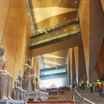 Ancient Egyptian artifacts and mummies in Grand Museum.