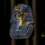 Golden mask of King Tutankhamun at the Egyptian Museum.