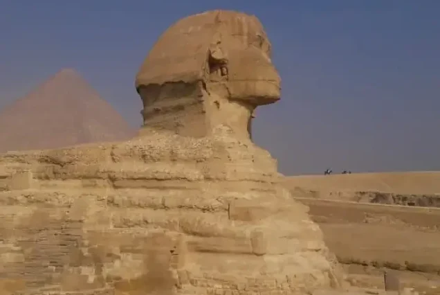 The Great Sphinx of Giza during Cairo day trip adventure.