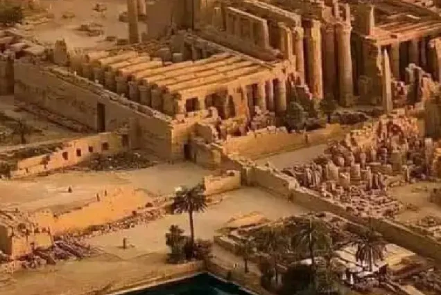 Great Scarab monument at Karnak Temple for good luck.