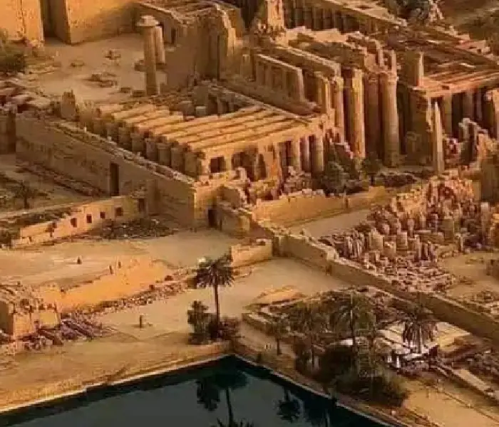 Great Scarab monument at Karnak Temple for good luck.