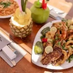 Delicious 4-star open buffet lunch on Hula Hula Island.