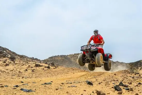 Desert safari trips in Hurghada quad biking and bedouin dinne