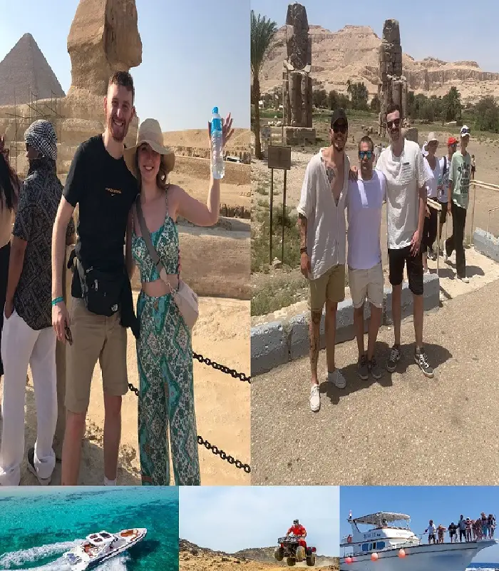 Private tours from Hurghada to Cairo and Luxor, speedboat rental, and desert safari trip.