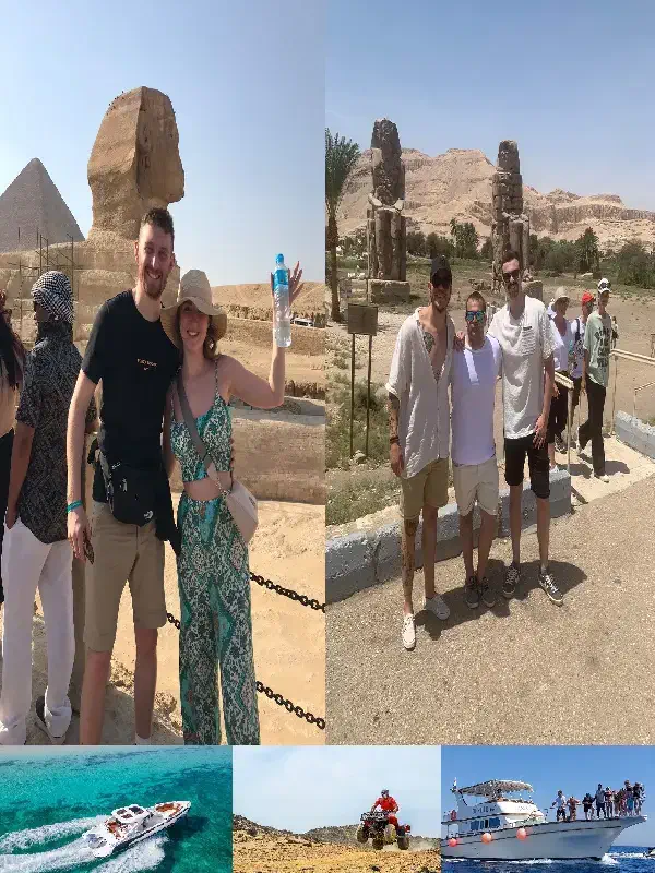 Private tours from Hurghada to Cairo and Luxor, speedboat rental, and desert safari trip.